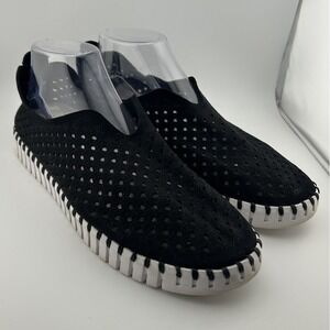 Ilse Jacobsen Hornbaek Tulip Black Loafers Slip-ons Flats Women's‎ Size: 9.5/42